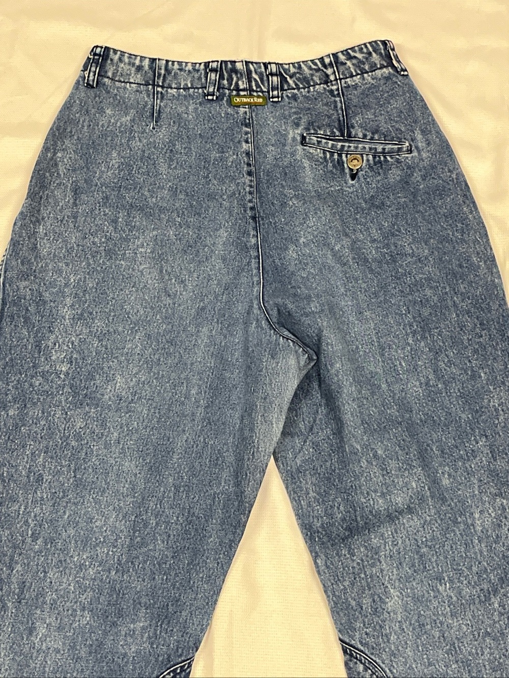 Vintage Outback Red Women's Jeans Double Button Waist Pleated Tapered Size 12 - Picture 7 of 15